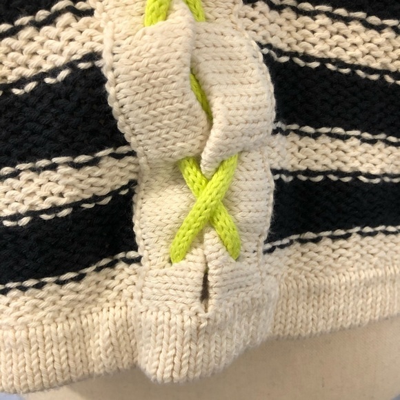 Pure handknit crisscross back sweater SZ S  knit - Picture 8 of 9